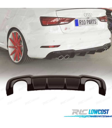 DIFFUSORE AUDI A3 S LINE SEDAN 17-20 LOOK RS3