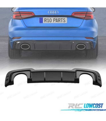 DIFFUSORE AUDI A3 S LINE HATCHBACK 17-20 LOOK RS3