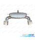 SILENZIATORE DI SCARICO AUDI A3 S LINE HATCHBACK 17-20 LOOK RS3 CROMATO