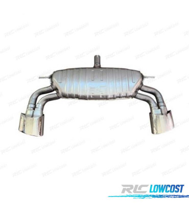 SILENZIATORE DI SCARICO AUDI A3 S LINE HATCHBACK 17-20 LOOK RS3 CROMATO