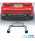SILENZIATORE DI SCARICO AUDI A3 17-20 S LINE SEDAN LOOK RS3 NERO