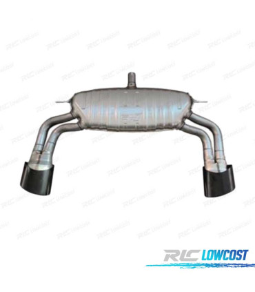 SILENZIATORE DI SCARICO AUDI A3 17-20 S LINE SEDAN LOOK RS3 NERO