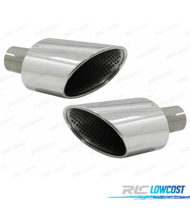 TERMINALI SCARICO AUDI A4 B9 A5 F5 LOOK RS 16-19 CROMO