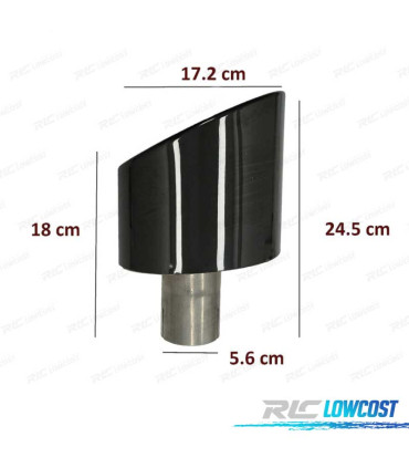 TERMINALI SCARICO AUDI A4 16-19 LOOK RS4 NERO