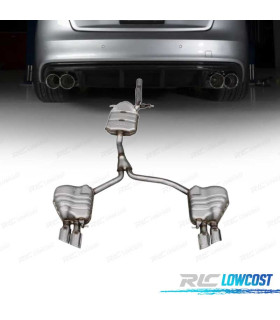 LINEA DI SCARICO PER AUDI A5 12-16 LOOK S5 CAT NERO