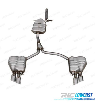 LINEA DI SCARICO PER AUDI A5 12-16 LOOK S5 CAT NERO