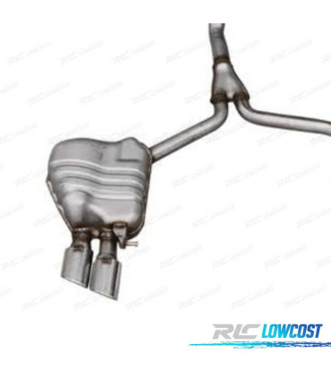 LINEA DI SCARICO PER AUDI A5 12-16 LOOK S5 CAT NERO