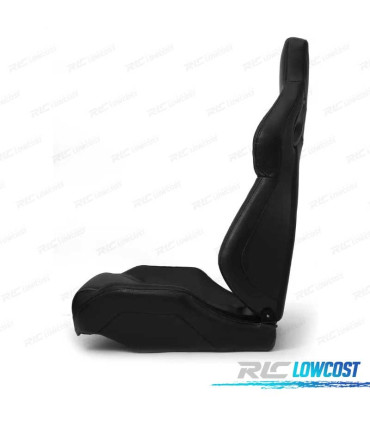 SEDILE BAQUET UNIVERSALE IN PELLE NERA STILE SPORTSTER