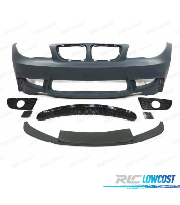 PARAURTI ANTERIORE BMW E81 E82 E88 06-10 LOOK 1M PDC + LIP ANTERIORE