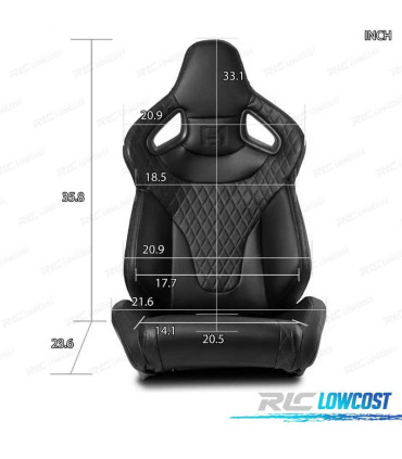 SEDILE BAQUET UNIVERSALE IN PELLE NERA STILE SPORTSTER