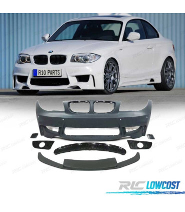 PARAURTI ANTERIORE BMW E81 E87 E82 E88 06-10 LOOK 1M SRA + LIP ANTERIORE