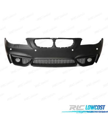 PARAURTI ANTERIORE BMW E60 E61 03-07 LOOK M4 PDC GRIGLIE NEBBIA