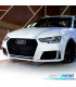 KIT PARAURTI ANTERIORE PER AUDI A4 B9 SEDAN AVANT 16-19 LOOK RS4