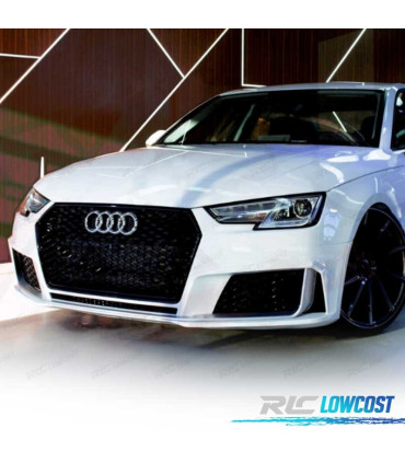 KIT PARAURTI ANTERIORE PER AUDI A4 B9 SEDAN AVANT 16-19 LOOK RS4
