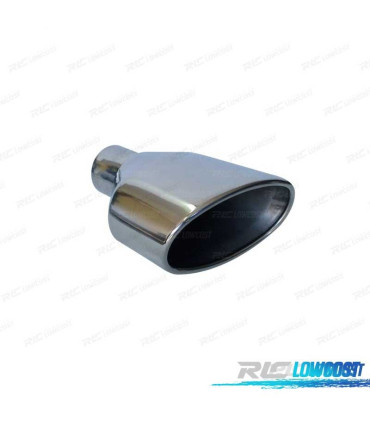 TERMINALE SCARICO OVALE IN ACCIAIO INOX TIPO RS4 CUPRA 2 LATO SINISTRO