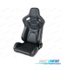 SEDILE BAQUET UNIVERSALE IN PELLE NERA LOOK EVO