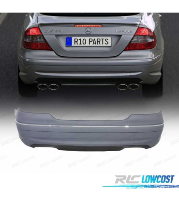 PARAURTI POSTERIORE MERCEDES CLK 200-500 W209 C209 02-09 LOOK AMG C63