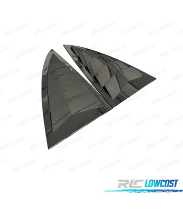 COPRI VETRI LATERALI TESLA MODEL 3 17-20 LOOK NERO LUCIDO