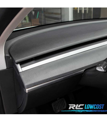 KIT DECORAZIONI INTERNE TESLA MODEL 3 17-20 STILE CARBONIO