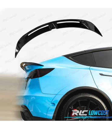 SPOILER ALETTONE TESLA MODEL Y TURBO 20- LOOK NERO LUCIDO