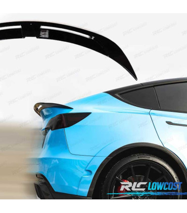 SPOILER ALETTONE TESLA MODEL Y TURBO 20- LOOK NERO LUCIDO