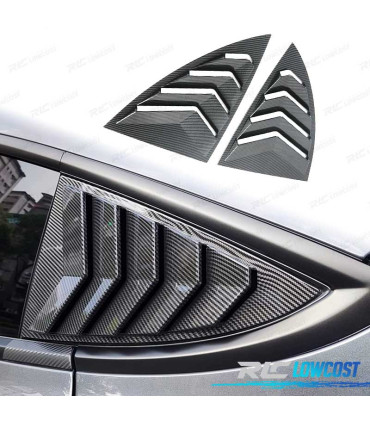 COPRI VETRI LATERALI TESLA MODEL Y 20- LOOK CARBONIO