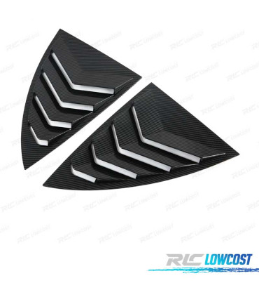 COPRI VETRI LATERALI TESLA MODEL Y 20- LOOK CARBONIO