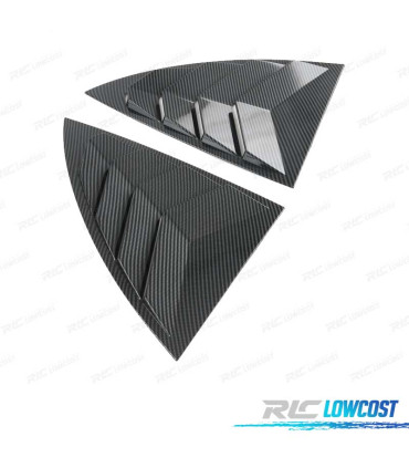 COPRI VETRI LATERALI TESLA MODEL Y 20- LOOK CARBONIO