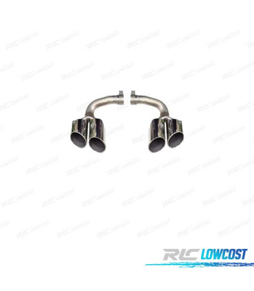 TERMINALI SCARICO PORSCHE CAYENNE 17- LOOK S CROMATO