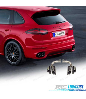 TERMINALI SCARICO PORSCHE CAYENNE 17- LOOK GTS CROMO