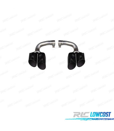 TERMINALI SCARICO PORSCHE CAYENNE 17- LOOK S NERO