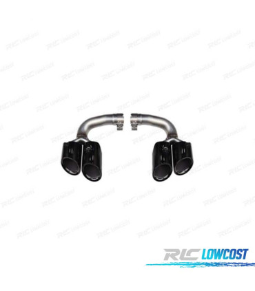 TERMINALI SCARICO PORSCHE CAYENNE 17- LOOK GTS NERO