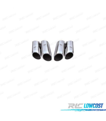 TERMINALI SCARICO PORSCHE MACAN 18- LOOK S CROMATO