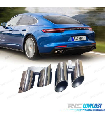 TERMINALI SCARICO PORSCHE PANAMERA 17- LOOK S CROMATO