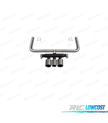 TERMINALE SCARICO POSTERIORE HONDA CIVIC 16- LOOK TYPE R CROMATO