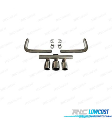 TERMINALI SCARICO HONDA CIVIC 20-23 LOOK TYPE R CROMATI