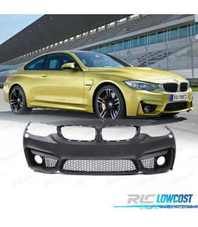 PARAURTI ANTERIORE BMW F32 F33 F36 13-18 LOOK M4 SRA GRIGLIE NEBBIA