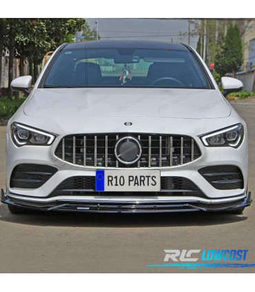 SPOILER LIP PER MERCEDES CLA W117 AMG 14-18 LOOK BRABUS NERO LUCIDO