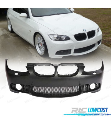PARAURTI ANTERIORE PER BMW E92 E93 LCI 10-14 LOOK M3 SRA GRIGLIE NEBBIA