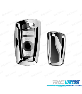 CUSTODIA GUSCIO CHIAVE BMW QUADRATA CROMATA