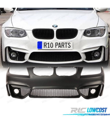 PARAURTI ANTERIORE BMW E90 E91 08-12 LOOK M4 GRIGLIE NEBBIA