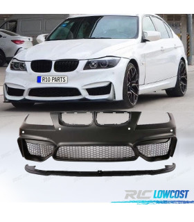 PARAURTI ANTERIORE PER BMW E90 E91 05-08 LOOK M4 PDC SPOILER LIP