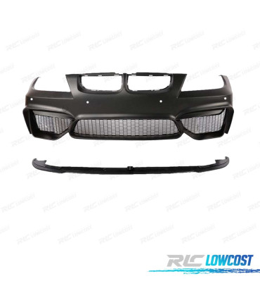 PARAURTI ANTERIORE BMW E90 E91 08-12 LCI LOOK M4 PDC + SPOILER LIP