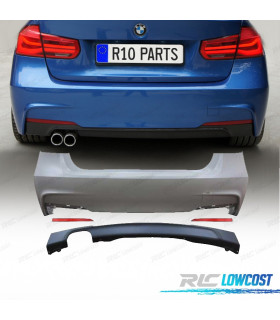 PARAURTI POSTERIORE BMW F30 12-19 LOOK M DOPPIA USCITA