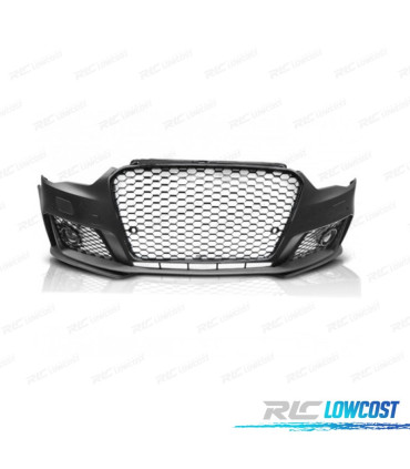 PARAURTI ANTERIORE PER AUDI A3 8V 12-16 LOOK RS3 NERO LUCIDO