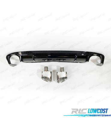 DIFFUSORE AUDI A5 SPORTBACK SLINE 17- LOOK RS5 + TERMINALI DI SCARICO