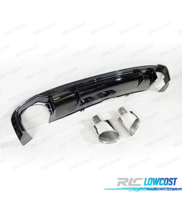 DIFFUSORE AUDI A5 SPORTBACK SLINE 17- LOOK RS5 + TERMINALI DI SCARICO
