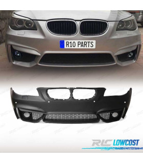 PARAURTI ANTERIORE BMW E60 E61 07-10 LOOK M4 PDC GRIGLIE NEBBIA
