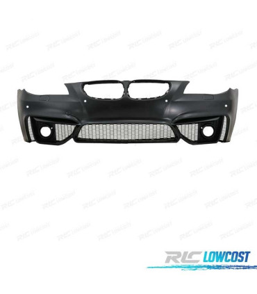 PARAURTI ANTERIORE BMW E60 E61 07-10 LOOK M4 PDC GRIGLIE NEBBIA