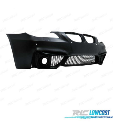 PARAURTI ANTERIORE BMW E60 E61 07-10 LOOK M4 PDC GRIGLIE NEBBIA